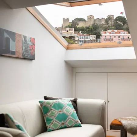 Castle-view Penthouse Duplex In شقة Lisboa